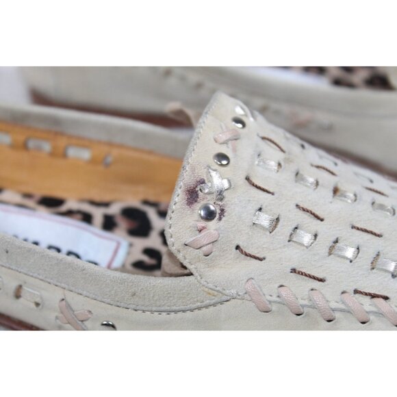 Warren Edwards Women's Suede Leather Size 9 Slip On Shoes Loafers Flat Moccasin - Picture 5 of 11